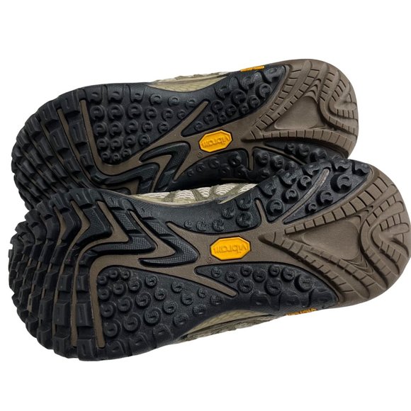 Merrell 7.5 Womens Siren Ventilator Sage Brown Tan Leather Hiking Sneaker Boots - Picture 10 of 10